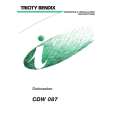 TRICITY BENDIX CDW087 Owners Manual TRICITY BENDIX CDW087 Owners Manual