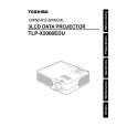 TOSHIBA TLP-X2000EDU Owners Manual TOSHIBA TLP-X2000EDU Owners Manual