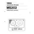 YAMAHA MS202 Owners Manual YAMAHA MS202 Owners Manual