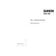ZANKER 307/971-09 Owners Manual ZANKER 307/971-09 Owners Manual