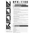 ZOOM RFX-1100 Owners Manual ZOOM RFX-1100 Owners Manual
