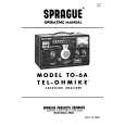 SPRAGUE TO-6A Owners Manual SPRAGUE TO-6A Owners Manual