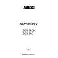 ZANUSSI ZCG5600 Owners Manual ZANUSSI ZCG5600 Owners Manual