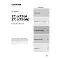 ONKYO TXNR900 Owners Manual ONKYO TXNR900 Owners Manual