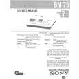 SONY BM75 Service Manual SONY BM75 Service Manual