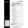 ROLAND PT-2700 Owners Manual ROLAND PT-2700 Owners Manual