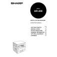 SHARP AR200 Owners Manual SHARP AR200 Owners Manual