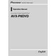 PIONEER AVX-P8DVD Owners Manual PIONEER AVX-P8DVD Owners Manual