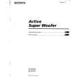 SONY SAW101 Owners Manual SONY SAW101 Owners Manual