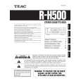 TEAC RH500 Owners Manual TEAC RH500 Owners Manual