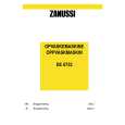 ZANUSSI DE6753 Owners Manual ZANUSSI DE6753 Owners Manual