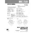 SONY MHC2500 Service Manual SONY MHC2500 Service Manual