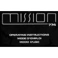 MISSION 774 Owners Manual MISSION 774 Owners Manual