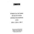 ZANUSSI ZOS4 Owners Manual ZANUSSI ZOS4 Owners Manual