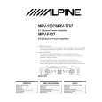 ALPINE MRV1507 Owners Manual ALPINE MRV1507 Owners Manual