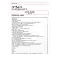 HITACHI 50UX58B Owners Manual HITACHI 50UX58B Owners Manual