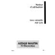 ARTHUR MARTIN ELECTROLUX ASF225 Owners Manual ARTHUR MARTIN ELECTROLUX ASF225 Owners Manual