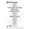 WHIRLPOOL FA2950 Owners Manual WHIRLPOOL FA2950 Owners Manual