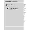 PIONEER GEX-P5750TVP/ES Owners Manual PIONEER GEX-P5750TVP/ES Owners Manual