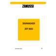 ZANUSSI ZDT6052 Owners Manual ZANUSSI ZDT6052 Owners Manual
