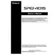 ROLAND SRQ-4015 Owners Manual ROLAND SRQ-4015 Owners Manual