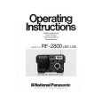 PANASONIC DR-28 Owners Manual PANASONIC DR-28 Owners Manual