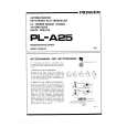 PIONEER PLA25 Owners Manual PIONEER PLA25 Owners Manual