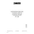 ZANUSSI ZV126 Owners Manual ZANUSSI ZV126 Owners Manual