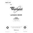 WHIRLPOOL LA5600XSW1 Parts Catalog WHIRLPOOL LA5600XSW1 Parts Catalog