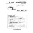 SHARP SF755 Service Manual SHARP SF755 Service Manual