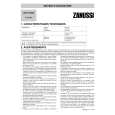 ZANUSSI T1124V Owners Manual ZANUSSI T1124V Owners Manual