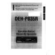 PIONEER DEH-P835R Owners Manual PIONEER DEH-P835R Owners Manual