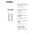 YAMAHA SP-PDM1 Owners Manual YAMAHA SP-PDM1 Owners Manual