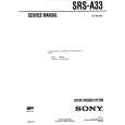 SONY SRSA33 Service Manual SONY SRSA33 Service Manual