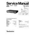 TECHNICS SL-E10 Service Manual TECHNICS SL-E10 Service Manual