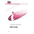 FAURE FKF2126 Owners Manual FAURE FKF2126 Owners Manual
