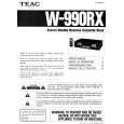 TEAC W990RX Owners Manual TEAC W990RX Owners Manual