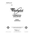 WHIRLPOOL CGP2761KQ2 Parts Catalog WHIRLPOOL CGP2761KQ2 Parts Catalog