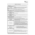 WHIRLPOOL AWZ 3796 Quick Start WHIRLPOOL AWZ 3796 Quick Start
