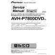 PIONEER AVH-P7800DVD/UC Service Manual PIONEER AVH-P7800DVD/UC Service Manual