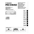 PIONEER PD-X540 Owners Manual PIONEER PD-X540 Owners Manual
