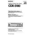 SONY CDX-5180 Owners Manual SONY CDX-5180 Owners Manual