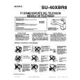 SONY SU40XBR8 Owners Manual SONY SU40XBR8 Owners Manual
