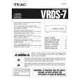 TEAC VRDS7 Owners Manual TEAC VRDS7 Owners Manual