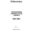 ELECTROLUX EKV5601 Owners Manual ELECTROLUX EKV5601 Owners Manual