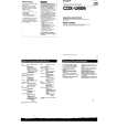 SONY CDX-U606 Owners Manual SONY CDX-U606 Owners Manual