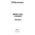 ELECTROLUX EKC5614 Owners Manual ELECTROLUX EKC5614 Owners Manual