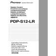 PIONEER PDP-S12-LR Owners Manual PIONEER PDP-S12-LR Owners Manual