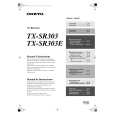 ONKYO TXSR303 Owners Manual ONKYO TXSR303 Owners Manual
