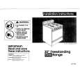 WHIRLPOOL SF302BEAQ0 Installation Manual WHIRLPOOL SF302BEAQ0 Installation Manual